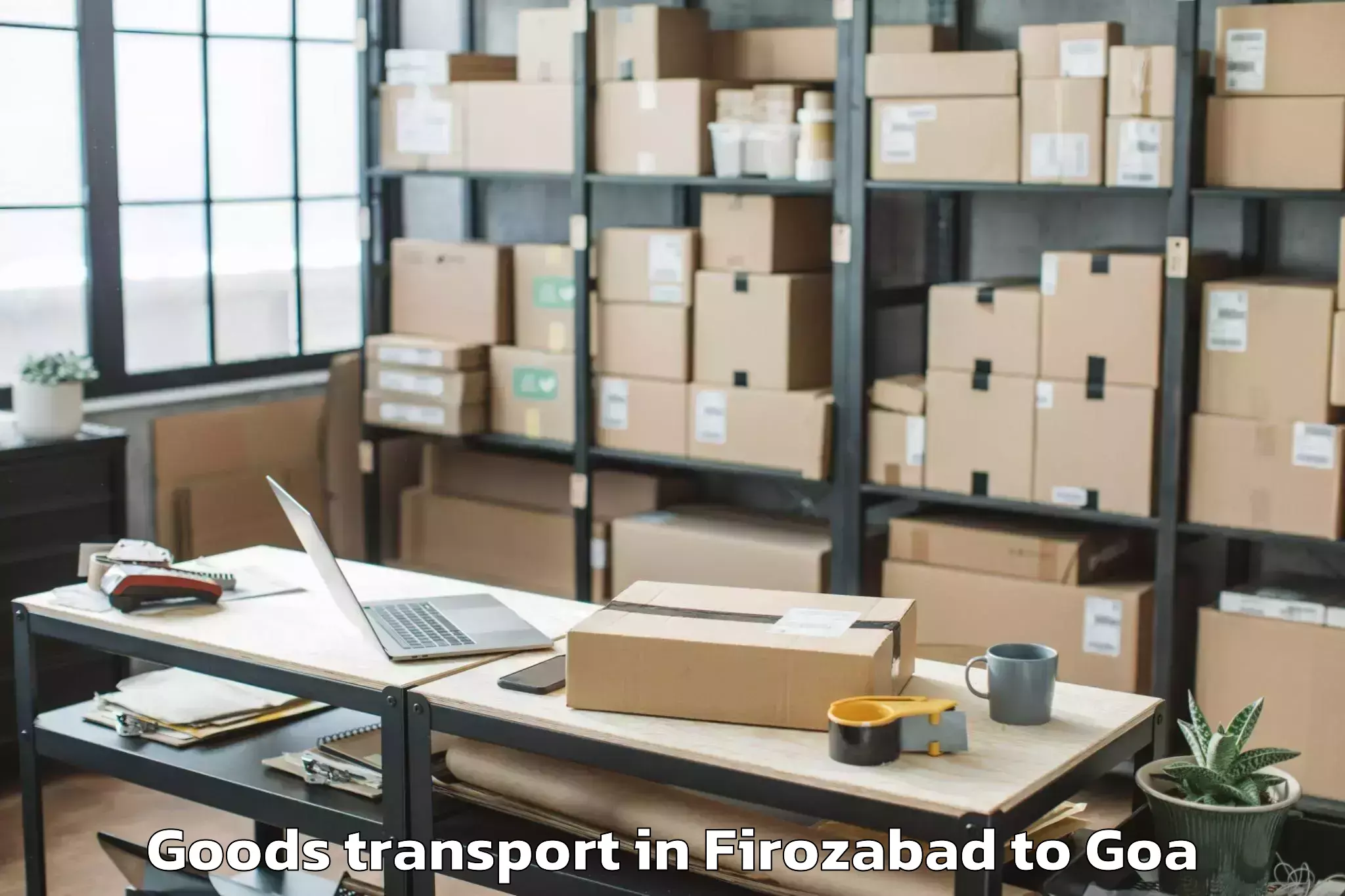 Affordable Firozabad to North Goa Airport Gox New Goods Transport